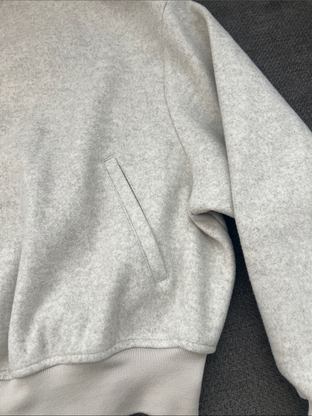 Elodie Cream Cropped Bomber Jacket - Picture 6 of 8